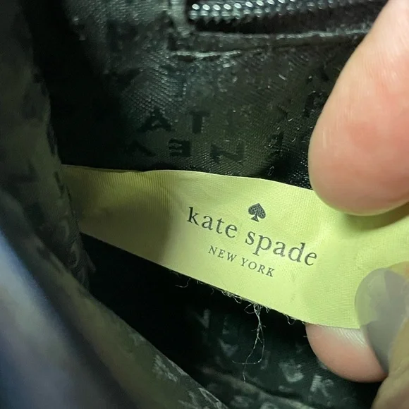 Kate Spade New York Colorblock Ivory Black Pebbled Leather Crossbody Small - Picture 7 of 15